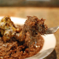 food in my beard risotto